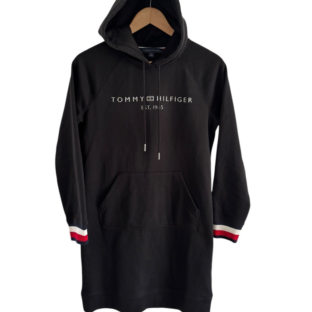 Hoodie dress. Tommy Hilfiger long sleeve hoodie sweatshirt dress, Small. Prelove